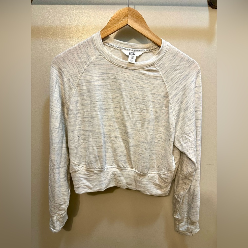 Athleta Girl Coastal Crewneck Sweatshirt in Gray Size Large/12 Youth